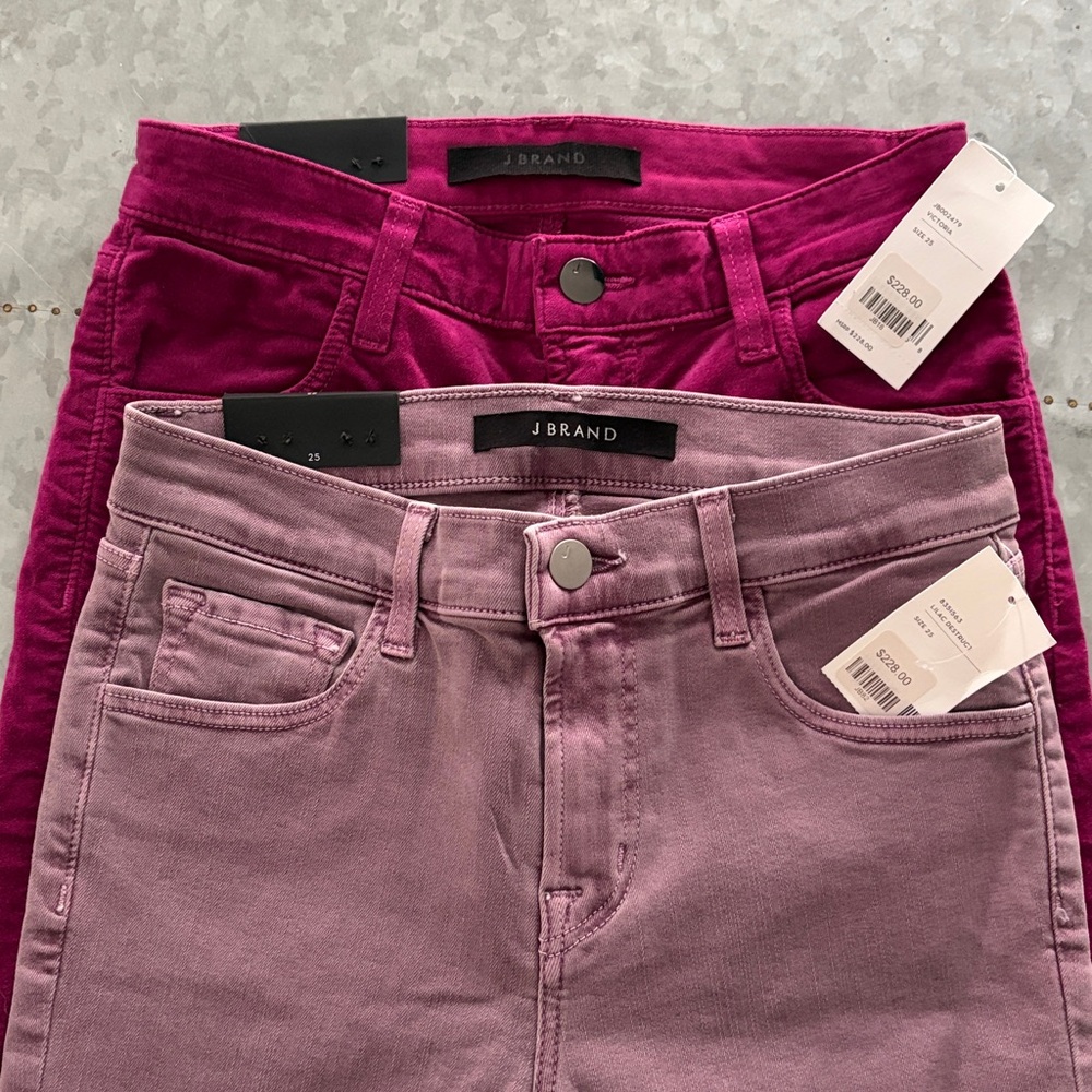 J Brand Bundle, TWO pairs of Skinny Crop Pants, Size 25, NWT